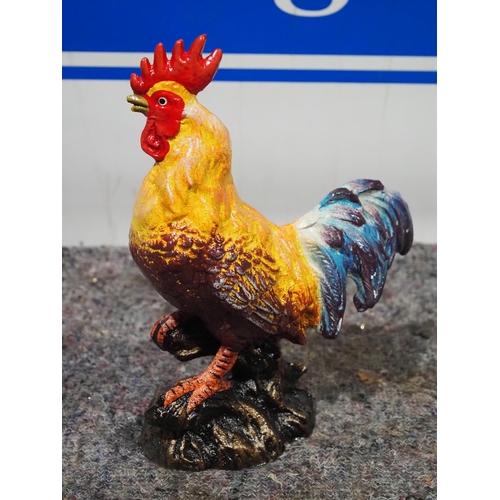 848 - Cast iron cockerel 11