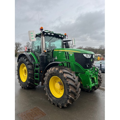 1612 - John Deere 6250R tractor. 2022. Ultimate spec, front linkage, front PTO, green star, wheel weights, ... 