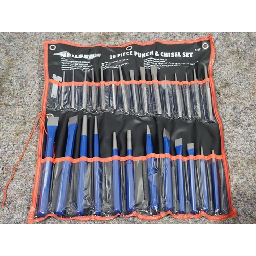 879 - 28 Piece chisel and punch set