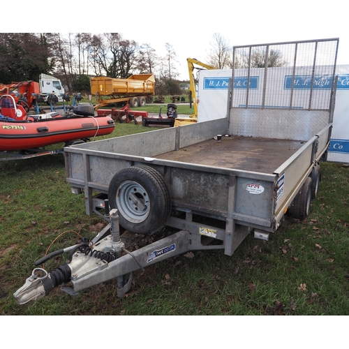 1754 - Ifor Williams LM146G drop side plant trailer with ramps