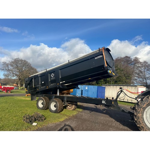 1607 - Larrington RL 14 ton Harvester P & R trailer. 2022. Hydraulic tail gate, air brakes, sprung drawbar,... 