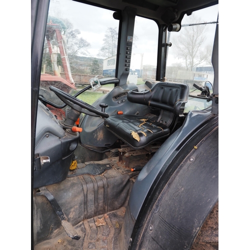 1602 - New Holland TN90F 4wd tractor. Runs and drives, off farm. Showing 6206 hours. C/w front linkage and ... 