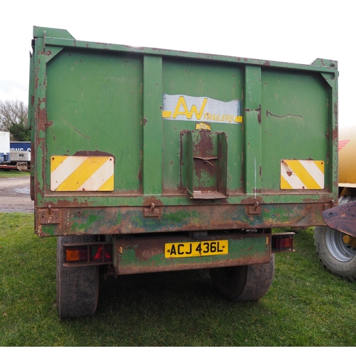 1608 - AW PR10 10 ton trailer.  1994 year.  Local farm