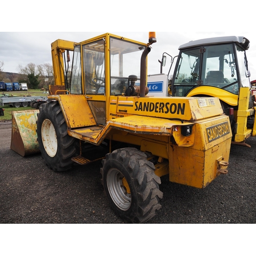 1632 - Sanderson Plantman 30 forklift. C/w bucket, showing 12,839 hours. 1990 Reg. H287 FFE