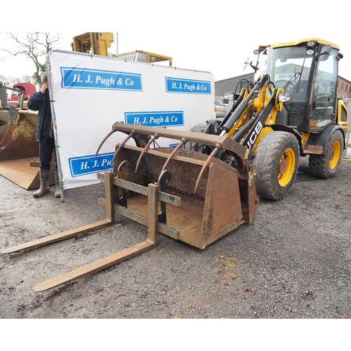 1632 - Sanderson Plantman 30 forklift. 1990.C/w bucket, showing 12,839 hours. Reg. H287 FFE