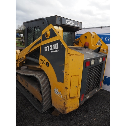 1635 - Gehl RT210 turbo tracked loader. 2012. Runs and drives.