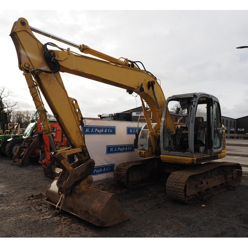 1641 - Kobelco E115SR tracked excavator. Runs and drives. Key in office