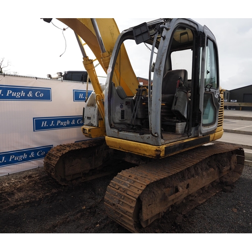 1641 - Kobelco E115SR tracked excavator. Runs and drives. Key in office