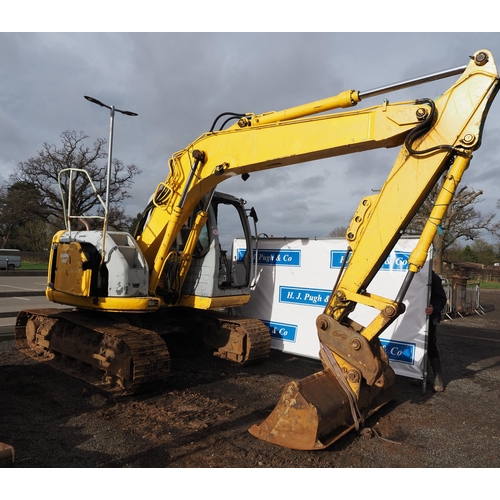 1641 - Kobelco E115SR tracked excavator. Runs and drives. Key in office