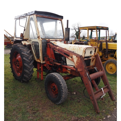 1651 - David Brown 995 tractor. C/w cab and loader, runs and drives