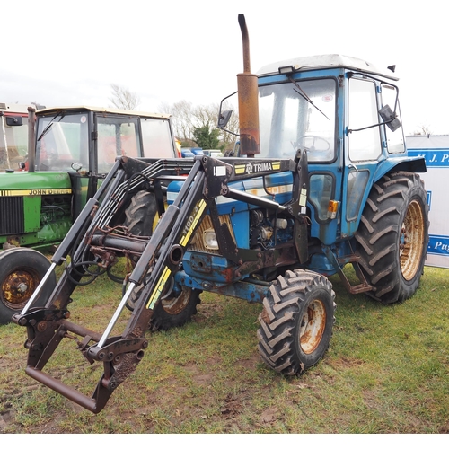 1652 - Ford 6610 tractor. C/w Trima loader, runs and drives. Reg. B956 AGL