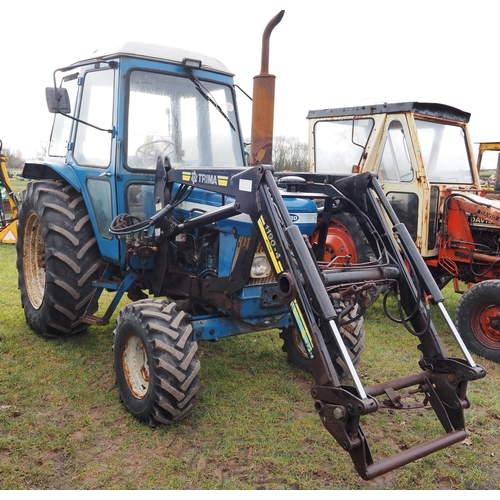 1652 - Ford 6610 tractor. C/w Trima loader, runs and drives. Reg. B956 AGL