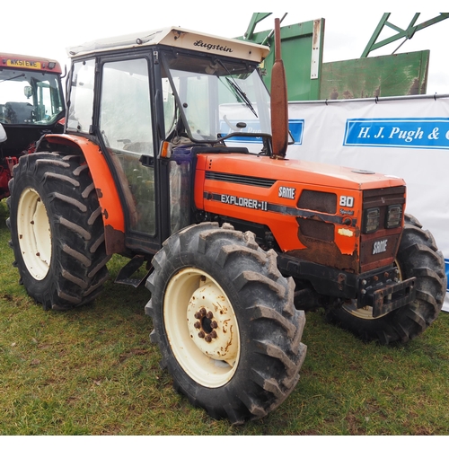 1656 - Same 80 Explorer 11 tractor. Runs and drives. V5