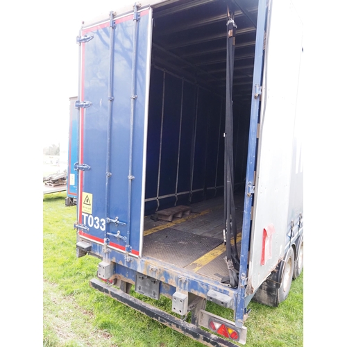 1679 - SDC 45ft tautliner tri-axle artic trailer. 2013. MOT 28/02/25. Test certificate in office