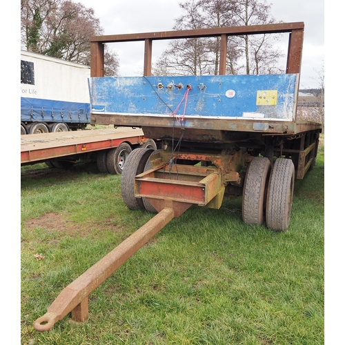 1680 - Tandem axle farm trailer 32ft. Dolly not included