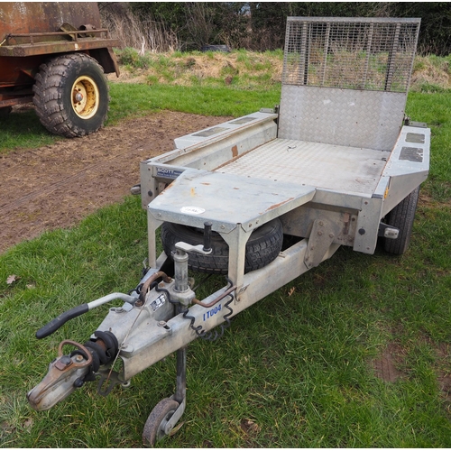 1682C - Ifor Williams GX84 plant trailer