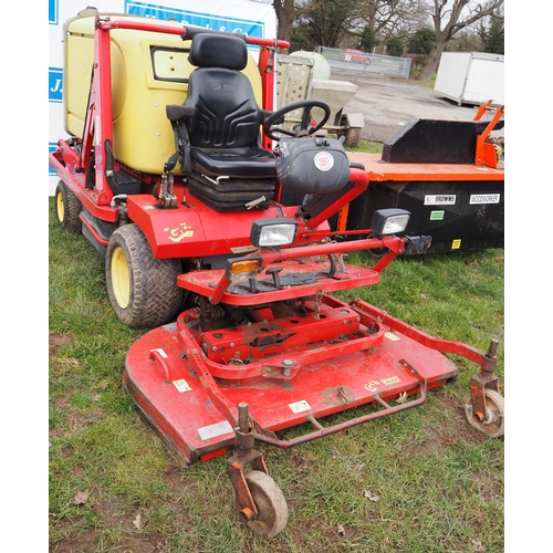 1691 - Gianni Ferrari diesel mower and high lift collector. In working order. Key in office