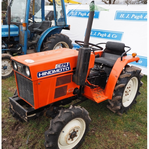 1730 - Hinomoto C174 compact tractor. Key in office