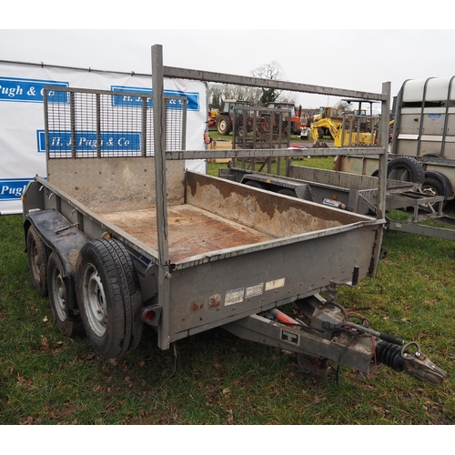 1742 - Ifor Williams G85G plant trailer. Key in office