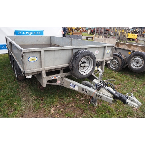 1743 - Ifor Williams LM126 G3 drop side tri-axle trailer