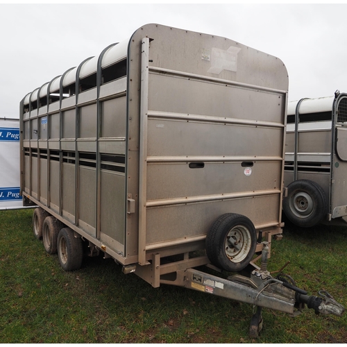 1747 - Ifor Williams DP120 G3-14ft stock trailer with easy load sheep decks and 2 sheep gates and one cattl... 