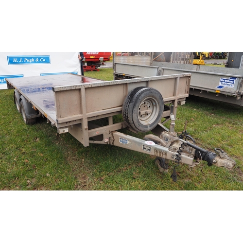 1755 - Ifor Williams LM16-6G 16ft flatbed trailer