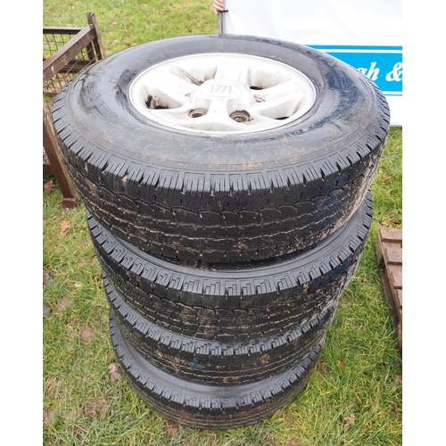 1771 - Land Rover boost alloys and Grabber tyres 235/85R16 - 4