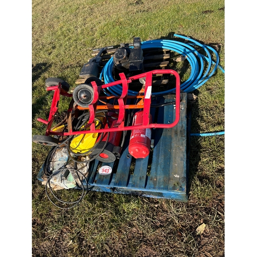 543 - Pipe, mower engine etc