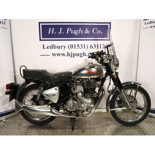 Royal Enfield Bullet 65 motorcycle. 2003. 499cc Engine turns over with ...