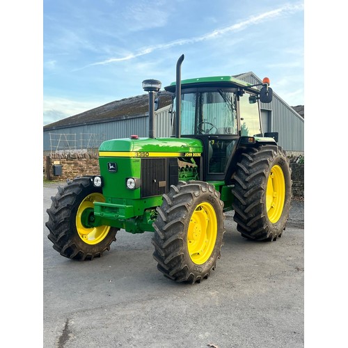 John Deere 3350 tractor. 1991. High lift, air con, 30K. Refurbished.  Reg. H815 DNM. V5 and key in office.