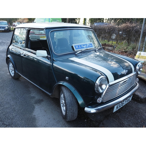 Mini Cooper. 1991.
John Cooper, showing 94,000 miles, 1275cc. Runs and drives. Reg. K106 FAC. V5