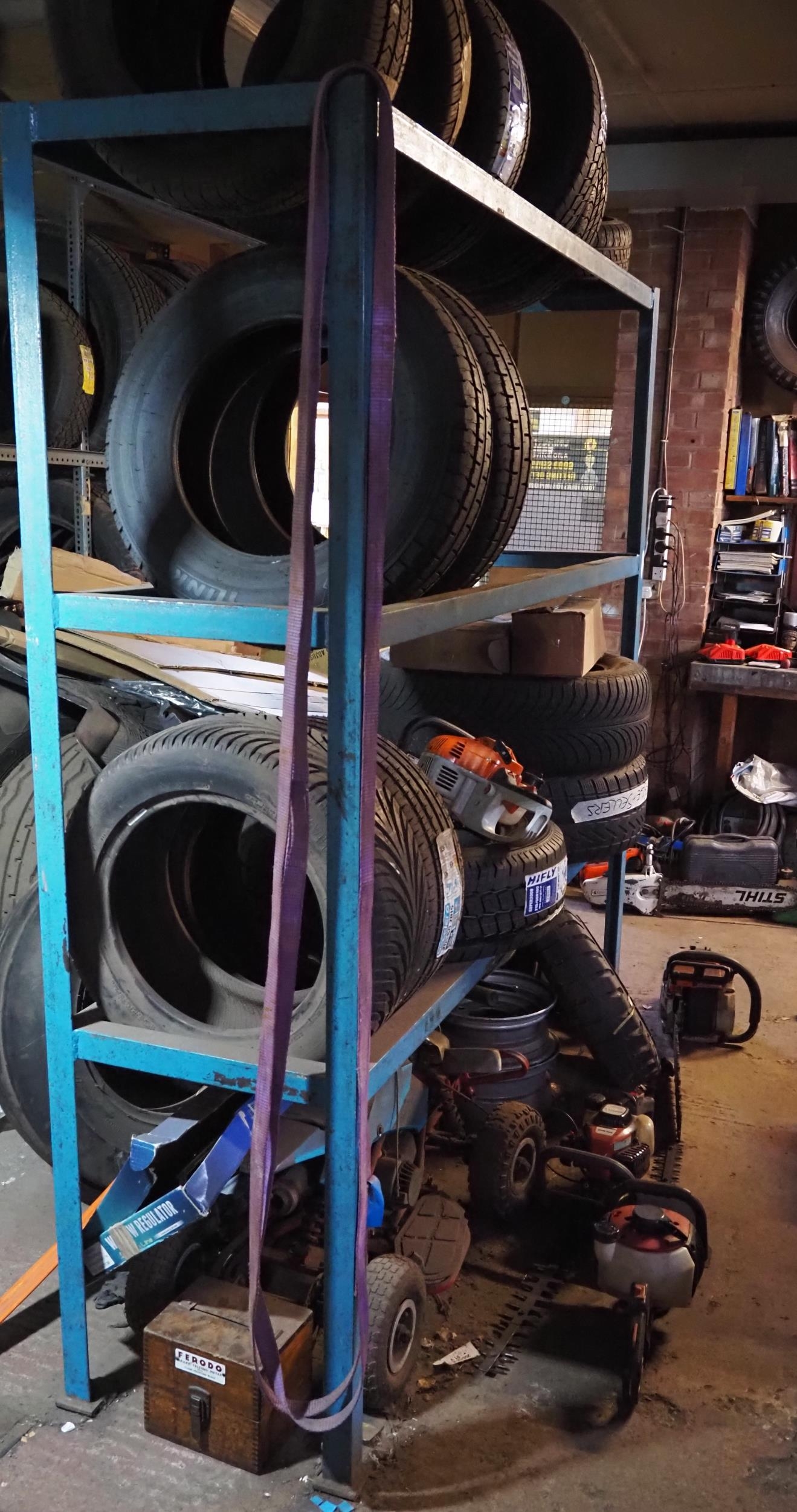 Metal tyre racking 6ft