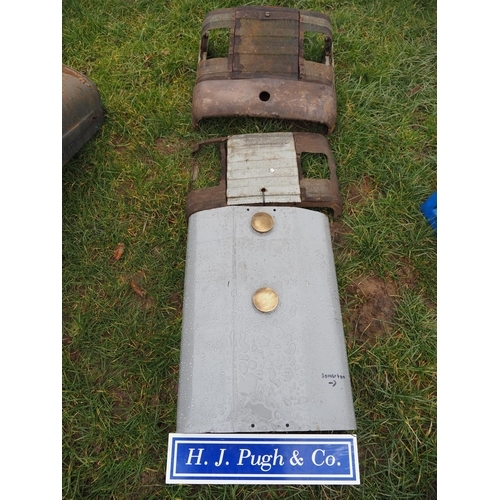 Ferguson fuel tank and Massey Ferguson 135 front grille