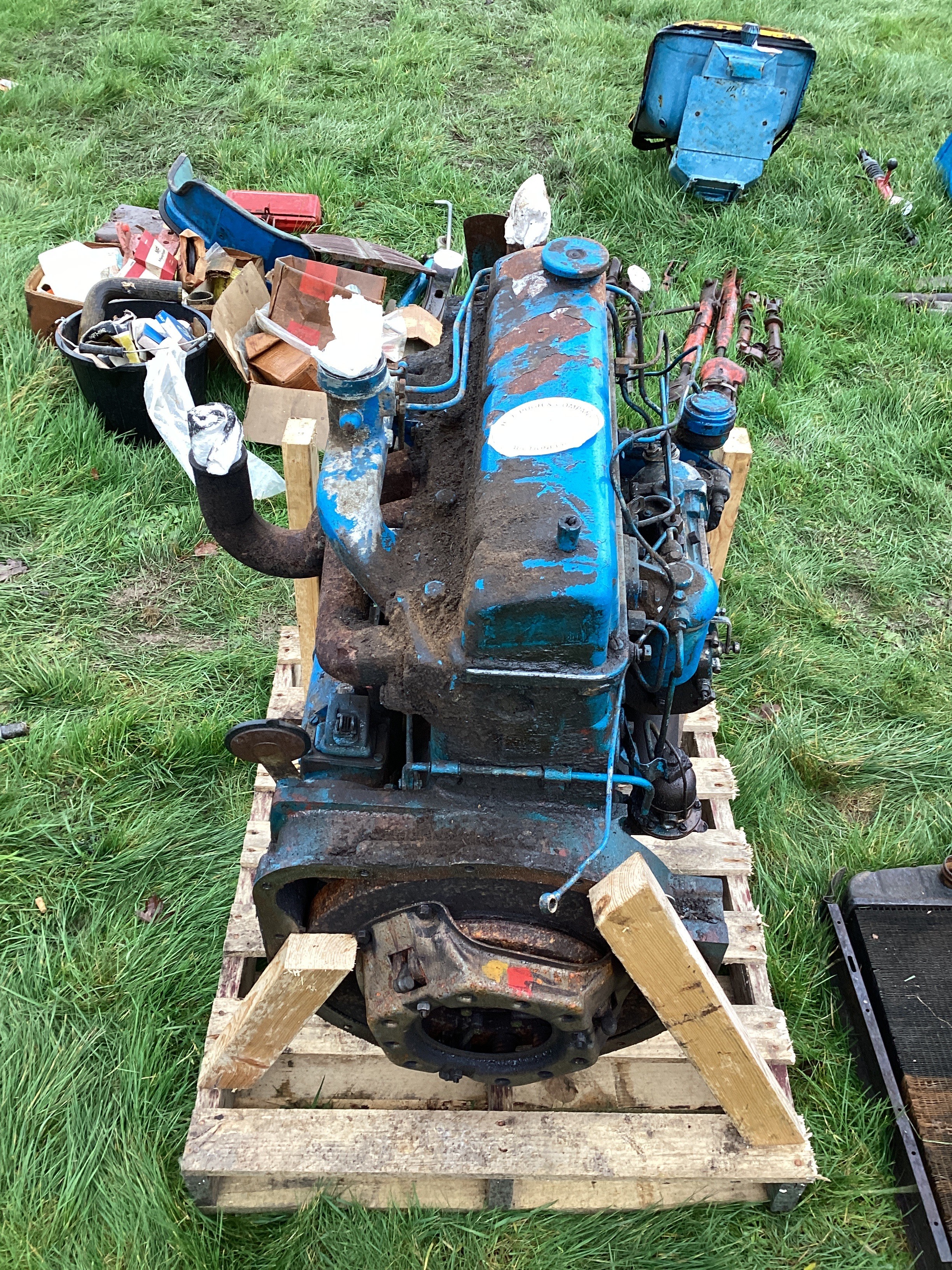 Fordson Major engine, complete in good running order