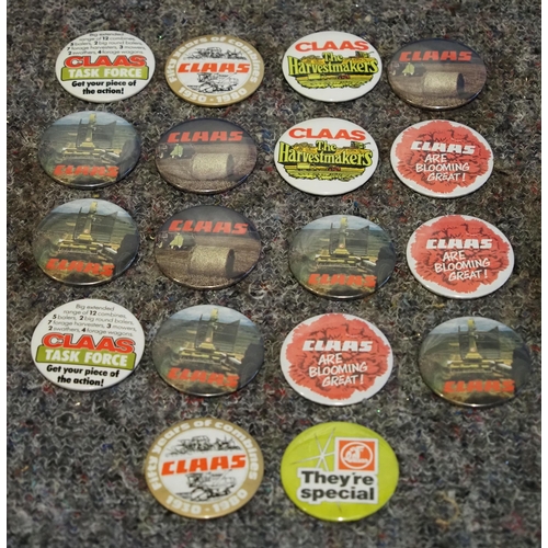 Claas pin badges