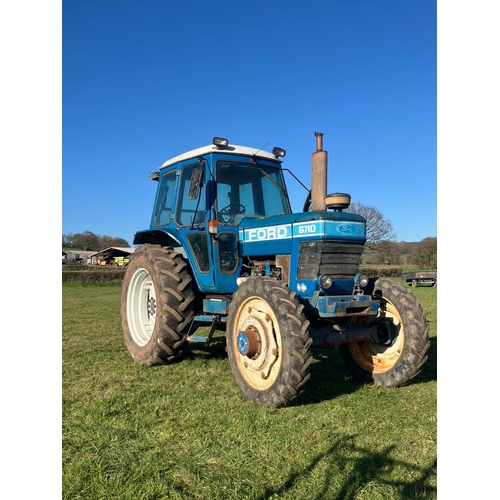 Ford 6710 tractor. 4 Wheel drive. Runs and drives. Showing 7420 