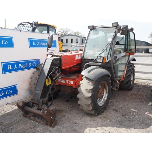 Manitou Maniscopic MLT627 turbo telehandler. Showing 7680 hours ...
