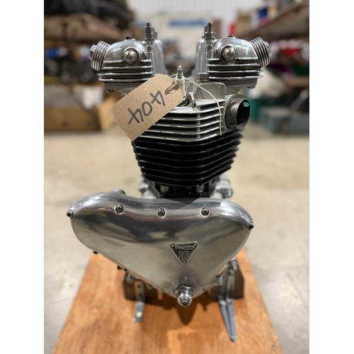 Triumph T120 Bonneville 750cc Morgo conversion, Engine No. T120R D14722. Fully rebuilt with Crank reground -10, new shells, bores standard, honed, new rings to pistons, standard T120 cams etc. Also comes with Triumph T120 two into one exhausts.
