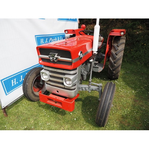 Massey Ferguson 135 tractor, 1966. Restored. Runs and drives. C/w front ...