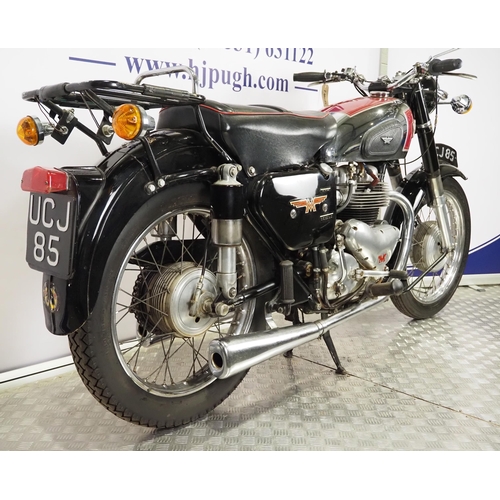 Matchless G9 motorcycle. 1956. Engine number No. X3950 (G12 crank cases ...