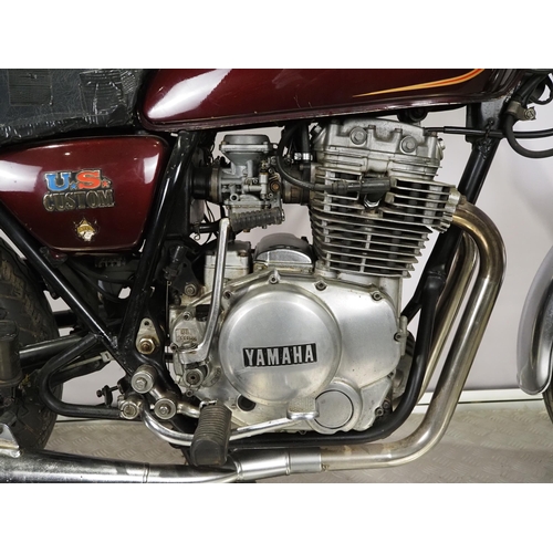 Yamaha XS250 motorcycle. 1980. 248cc Frame No. 4G60000494 Engine