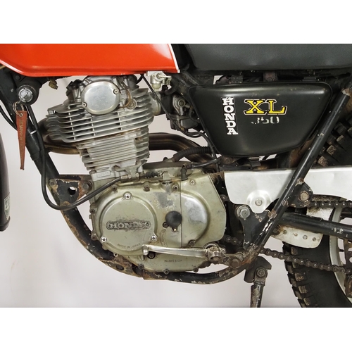 Honda XL350 motorcycle. 1992. 348cc Engine runs but is difficult to ...