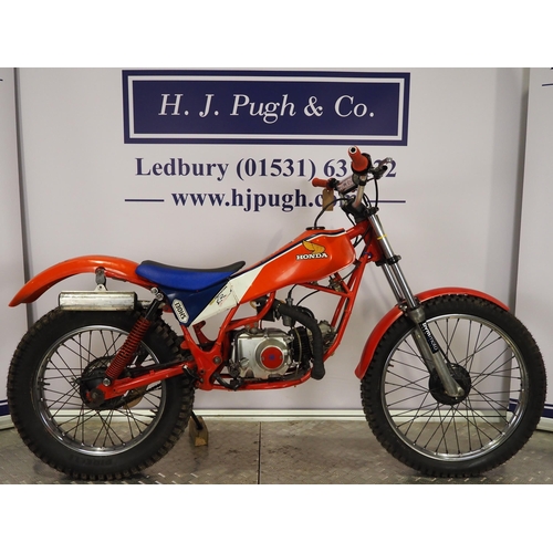 ホンダtlm Honda TLM trials motorcycle prototype. 1985. 50cc Frame No. AD07