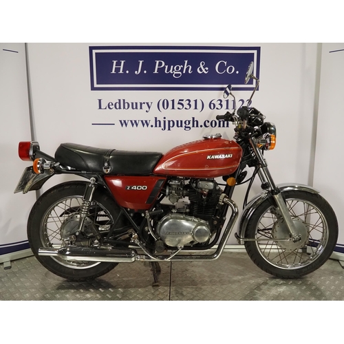 Kawasaki Z400 motorcycle. 1978. 398cc Runs and rides. Rebuilt