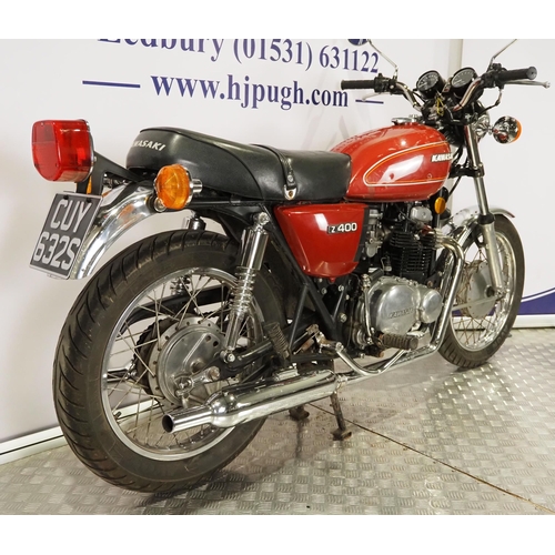 Kawasaki Z400 motorcycle. 1978. 398cc Runs and rides. Rebuilt