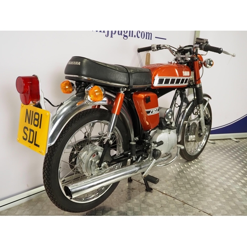 Yamaha FS1E motorcycle. 1974. 49cc Frame No. 599-300931 Engine No. 599 ...