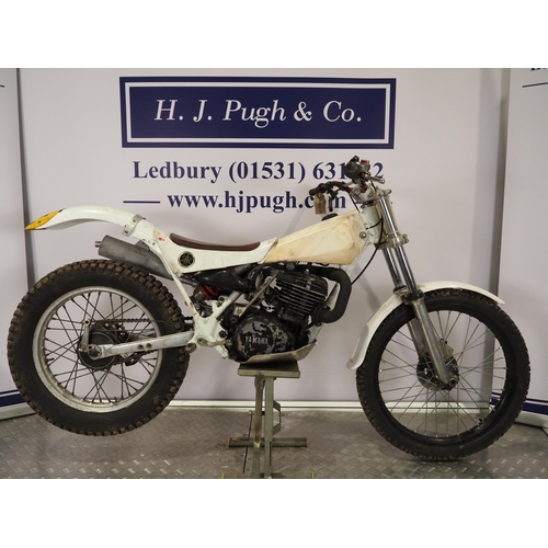 Yamaha TY250 trials motorcycle. 250cc Engine No. 59N-000829 Engine