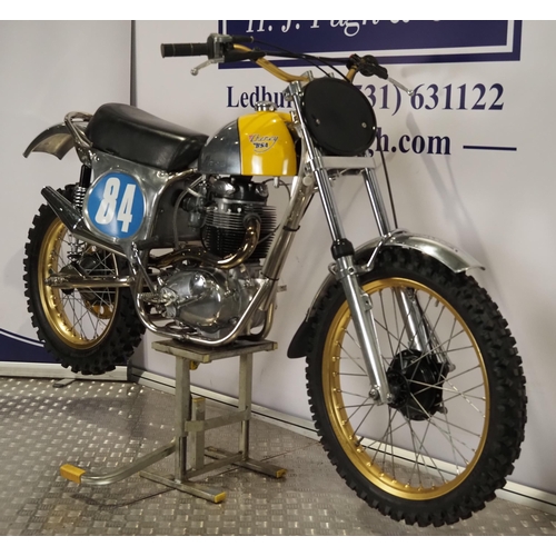 808 - Cheney BSA Mk5 motocross bike. 500cc. 
Frame No. NC180 011217
No engine number. 
Runs and rides.
Bik... 