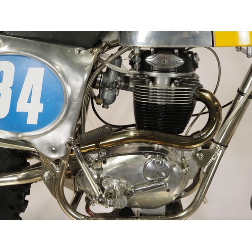 808 - Cheney BSA Mk5 motocross bike. 500cc. 
Frame No. NC180 011217
No engine number. 
Runs and rides.
Bik... 