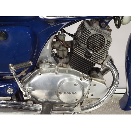 Honda C92 motorcycle. 1964. 125cc. Frame No. C921003000 Engine No